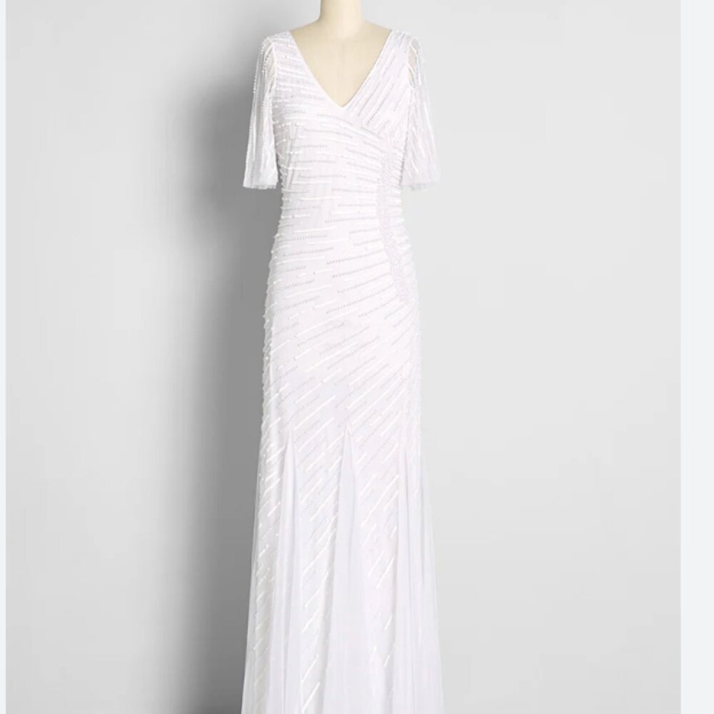 Modcloth Breathtaking Beadwork Maxi Dress NWT